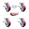 Service Caster 6 Inch Kingpinless Poly on Aluminum Wheel Caster Brakes 2 Swivel Locks SCC, 4PK SCC-KP30S620-PAR-SLB-BSL-2-SLB-2 - alternate 3